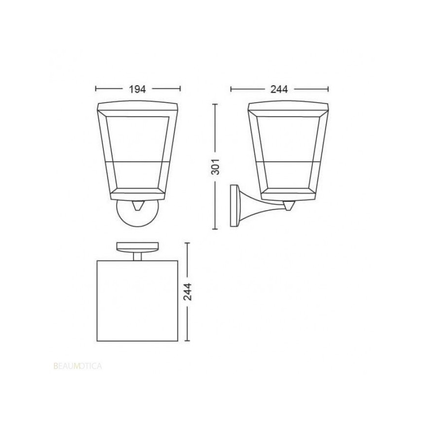 Philips - LED RGBW Väli hämardatav seinavalgusti Hue ECONIC LED/15W/230V IP44
