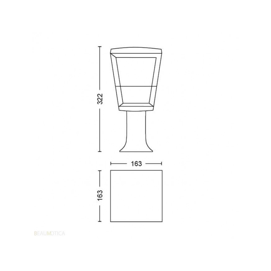 Philips - LED RGBW Hämardatav välilamp Hue ECONIC LED/15W/230V IP44
