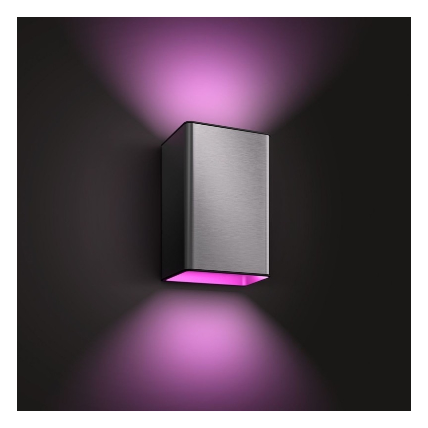 LED RGBW Hämardatav väli seinavalgusti Hue RESONATE 2xLED/8W/230V 2000-6500K IP44