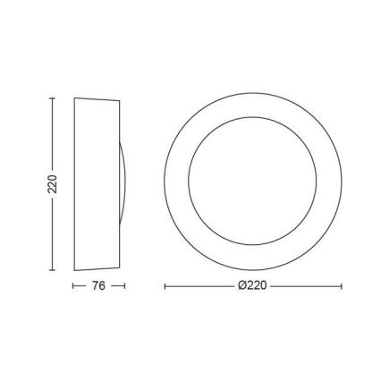 Philips - LED RGBW Hämardatav väli seinavalgusti Hue DAYLO LED/15W/230V 2000-6500K IP44