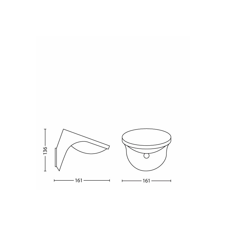 Philips 17808/87/16 - LED Päikesepaneeliga valgusti koos liikumis- ja hämaraanduriga MYGARDEN DUSK 1xLED/1W/3,7V 2200 mAh IP44