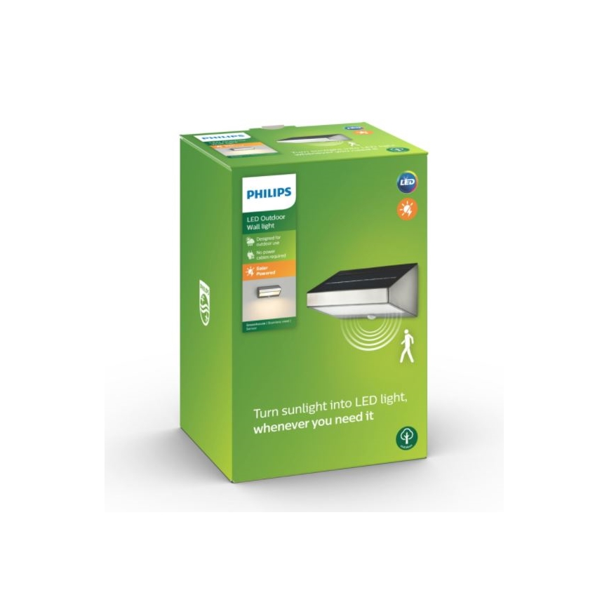 Philips 17811/47/16 - LED Päikesepaneeliga valgusti anduriga MYGARDEN GREENHOUSE LED/15W IP44