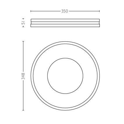 Philips - LED Hämardatav laevalgusti Hue BEING LED/32W/230V