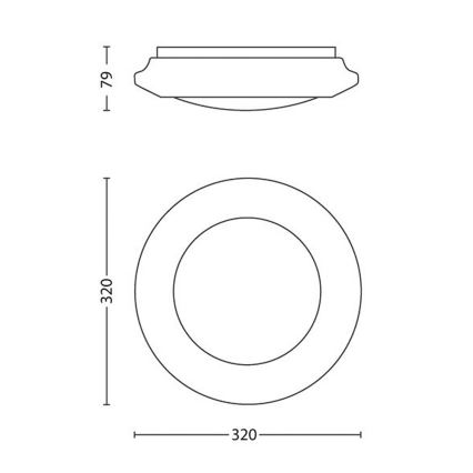 Philips - LED Laevalgusti LED/16W/230V 2700K