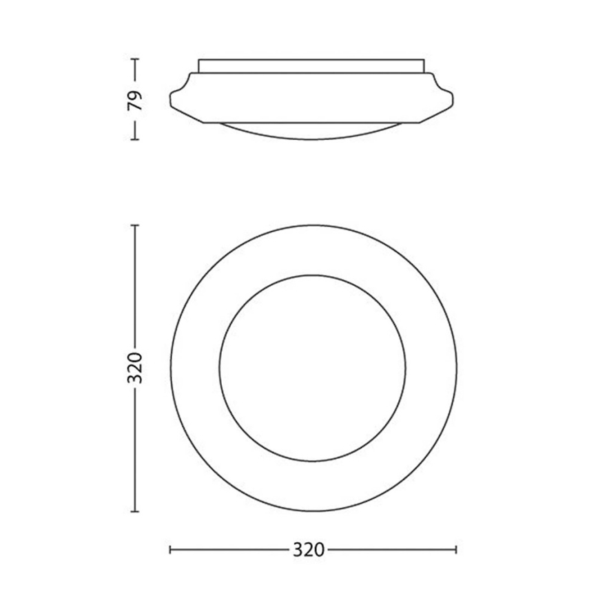 Philips - LED Laevalgusti LED/16W/230V 2700K