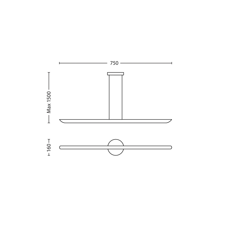 Philips 40747/48/16 - LED Hämardatav lühter MYLIVING SELV 2xLED/7,5W/230V