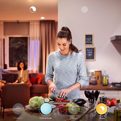 Philips - Hue WELLNESS hämardatav LED-lamp 1xE27/8,5W/230V + kaugjuhtimispult