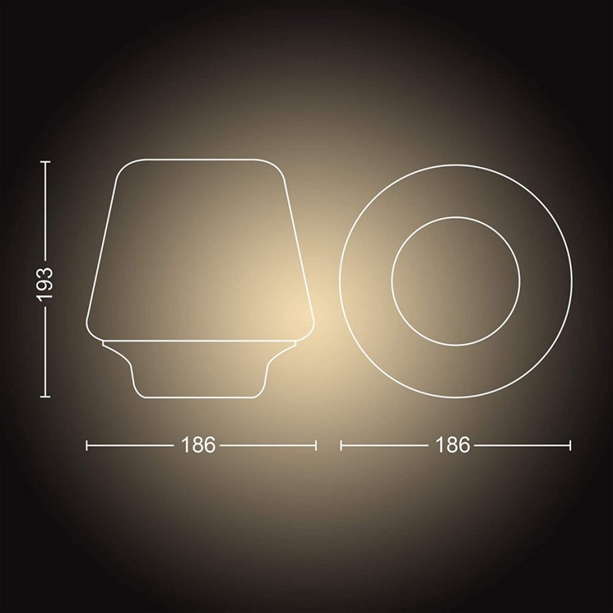 Philips - LED Hämardatav lamp Hue WELLNESS 1xE27/8,5W/230V + Pult