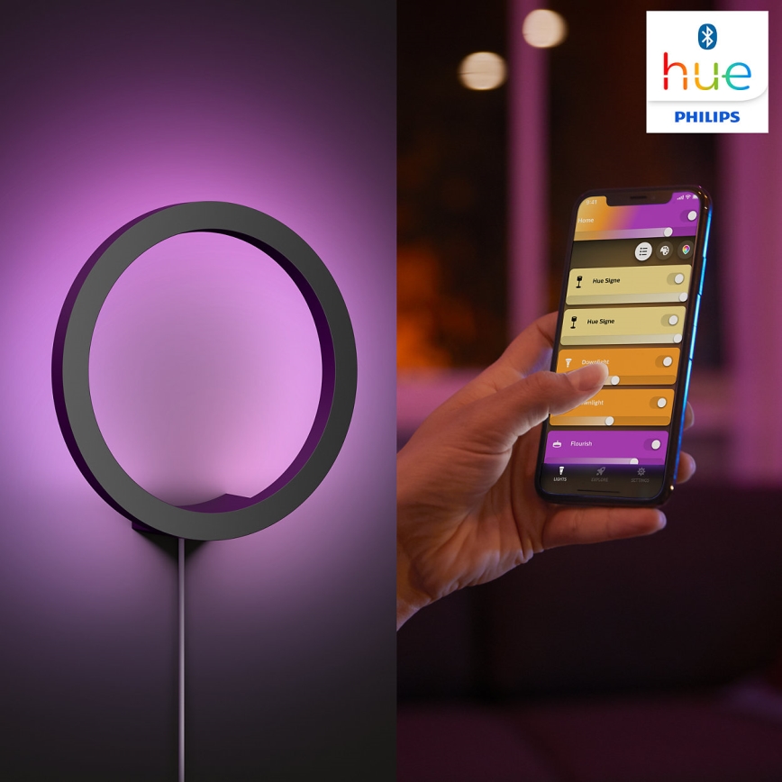 Philips - LED RGBW Hämardatav seinavalgusti Hue SANA White ja Color Ambiance LED/20W/230V