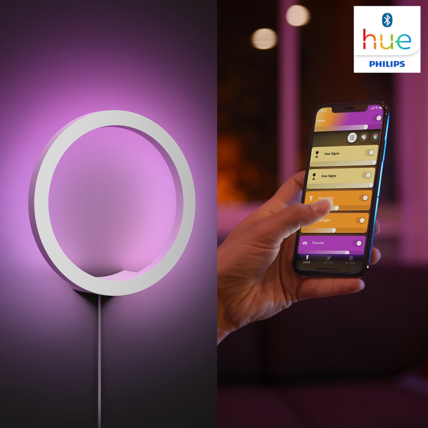 Philips - LED RGBW Hämardatav seinavalgusti Hue SANA White ja Color Ambiance LED/20W/230V