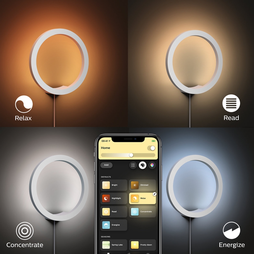 Philips - LED RGBW Hämardatav seinavalgusti Hue SANA White ja Color Ambiance LED/20W/230V