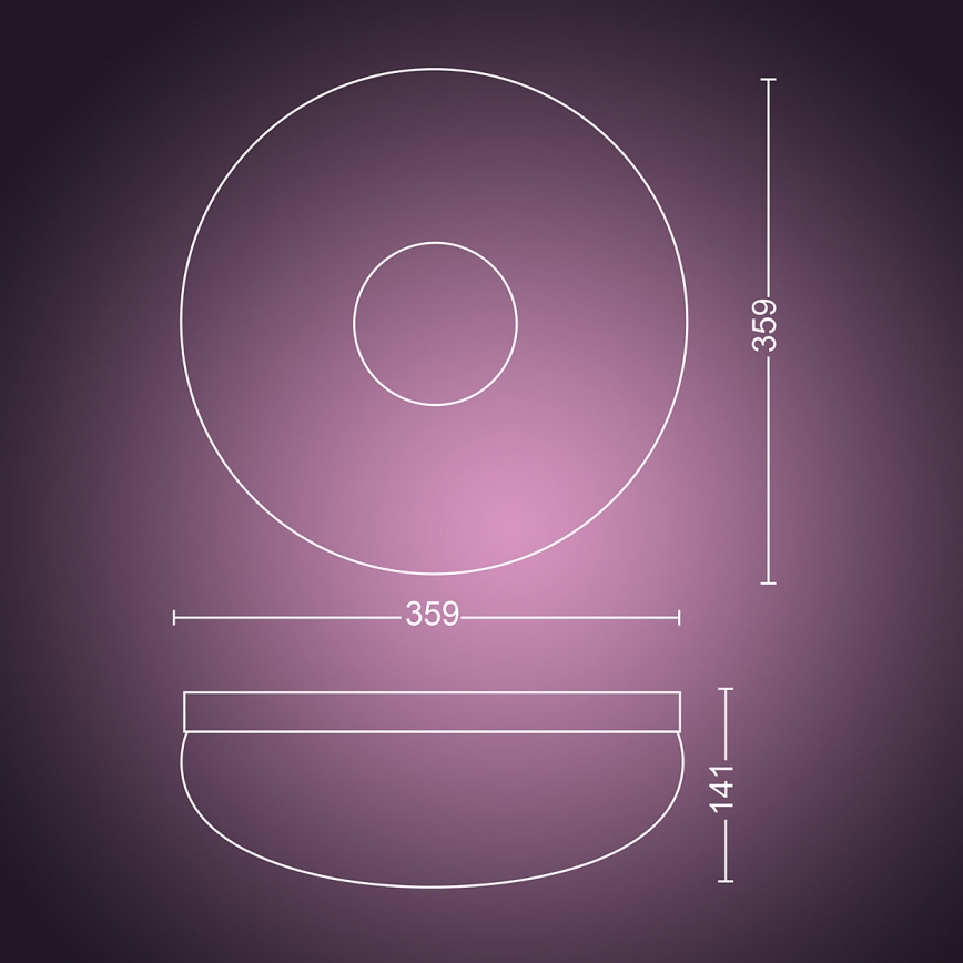 Philips - LED RGB Hämardatav laevalgusti Hue FLOURISH White And Color Ambiance LED/32W/230V