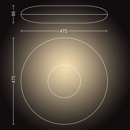 Philips - LED Hämardatav valgusti Hue CHER CHER LED/33,5W/230V + pult