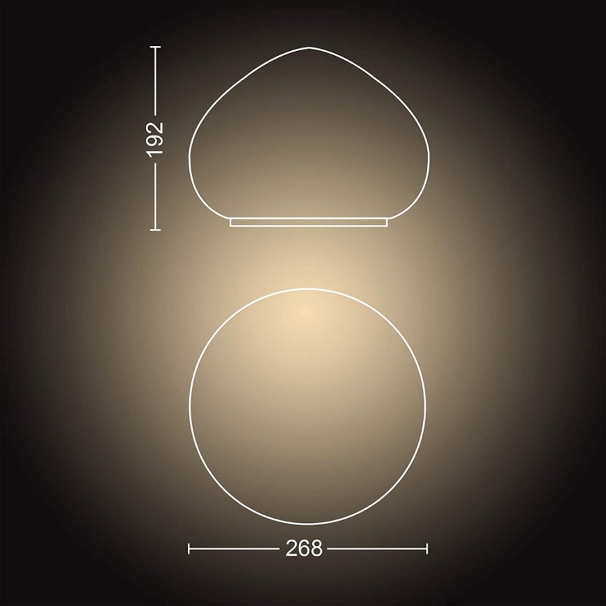 Philips - LED Hämardatav lamp Hue WELLNER 1xE27/8,5W/230V + Pult