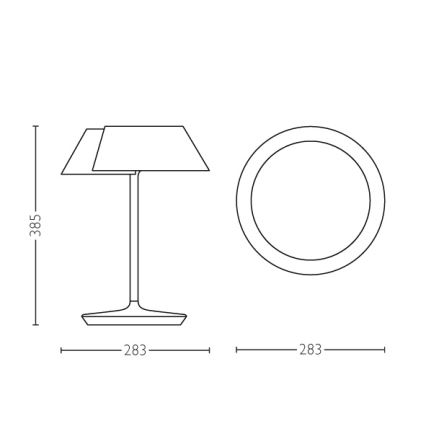 Philips 49023/31/P1 - LED Hämardatav laualamp INSTYLE NONAGON 1xLED/7W/230V