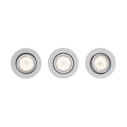 Philips 50113/87/P0 - Komplekt 3 x LED Hämardatav valgusti CASEMENT LED/4.5W/230V