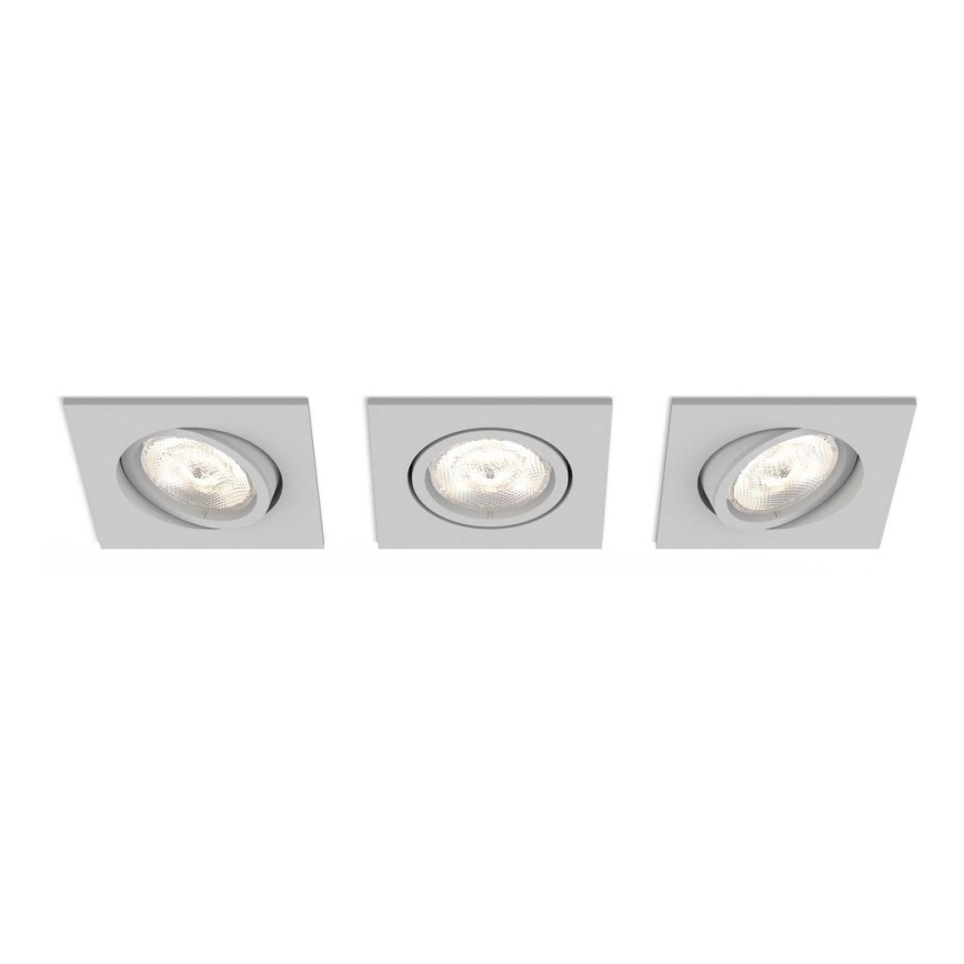 Philips 50123/87/P0 - KOMPLEKT 3x LED Hämardatav valgusti CASEMENT LED/4,5W/230V