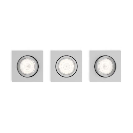 Philips 50123/87/P0 - KOMPLEKT 3x LED Hämardatav valgusti CASEMENT LED/4,5W/230V