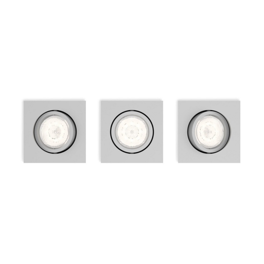 Philips 50123/87/P0 - KOMPLEKT 3x LED Hämardatav valgusti CASEMENT LED/4,5W/230V