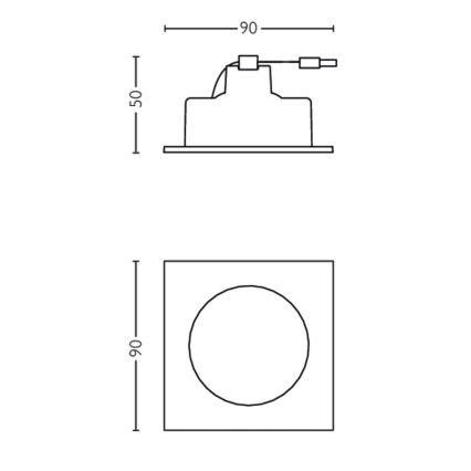 Philips 50123/87/P0 - KOMPLEKT 3x LED Hämardatav valgusti CASEMENT LED/4,5W/230V