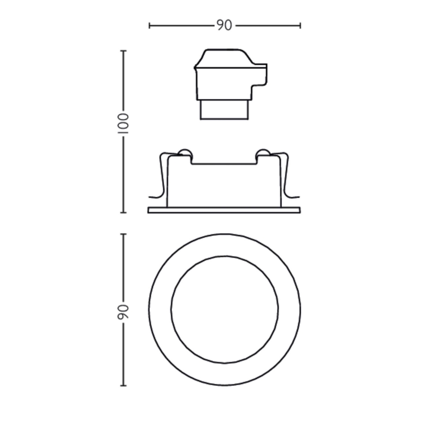 Philips 50181/87/PN - Rippvalgusti MYLIVING ENNEPER 1xGU10/5.5W/230V