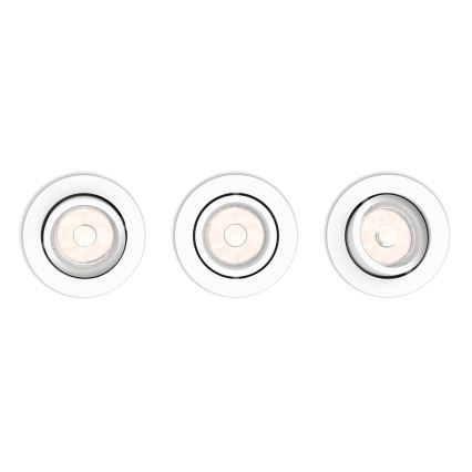 Philips - KOMPLEKT 3x Süvistatav valgusti 1xGU10/5,5W/230V