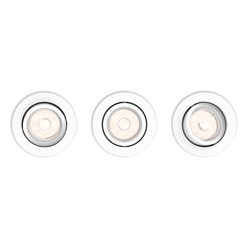 Philips - KOMPLEKT 3x Süvistatav valgusti 1xGU10/5,5W/230V