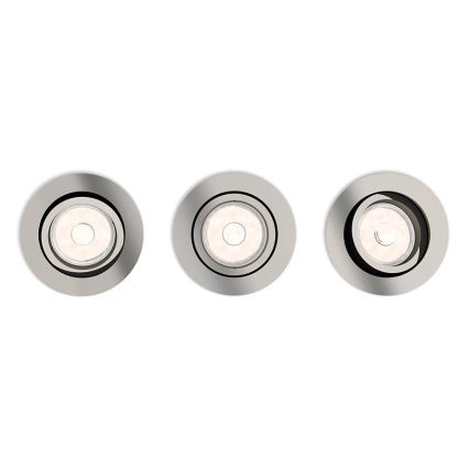 Philips - 3x Süvisvalgusti 1xGU10/5,5W/230V