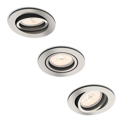 Philips - 3x Süvisvalgusti 1xGU10/5,5W/230V