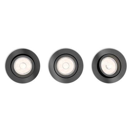 Philips - 3x Süvisvalgusti 1xGU10/5,5W/230V