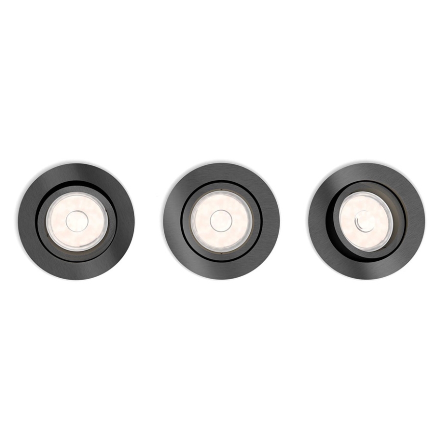 Philips - 3x Süvisvalgusti 1xGU10/5,5W/230V