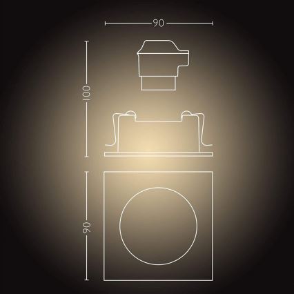Philips  - LED Hämardatav valgusti Hue MILLISKIN 1xGU10/5W/230V