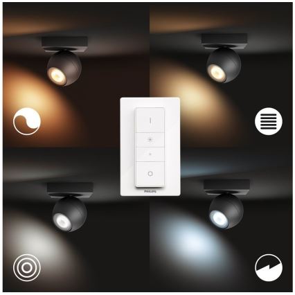 Philips - LED Hämardatav kohtvalgusti Hue BUCKRAM 1xGU10/5W/230V + pult