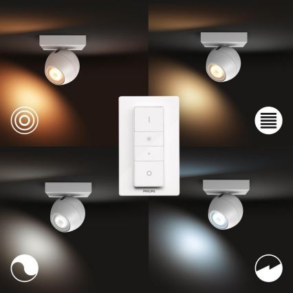 Philips - LED Hämardatav laevalgusti Hue BUCKRAM 1xGU10/5W/230V + pult