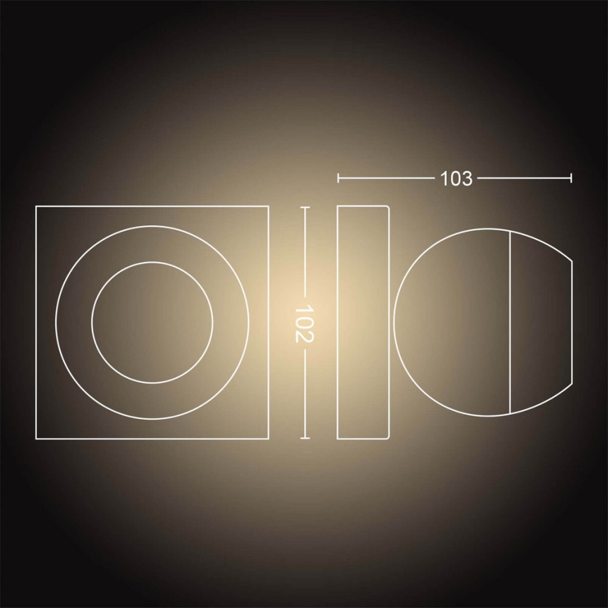 Philips- LED Hämardatav kohtvalgusti Hue BUCKRAM 1xGU10/5W/230V