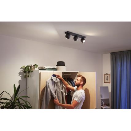 Philips - LED Hämardatav kohtvalgusti Hue BUCKRAM 3xGU10/5W/230V + pult