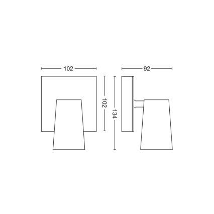 Philips - Kohtvalgusti 1xGU10/5,5W/230V