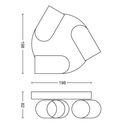 Philips - Kohtvalgusti 3xGU10/5.5W/230V