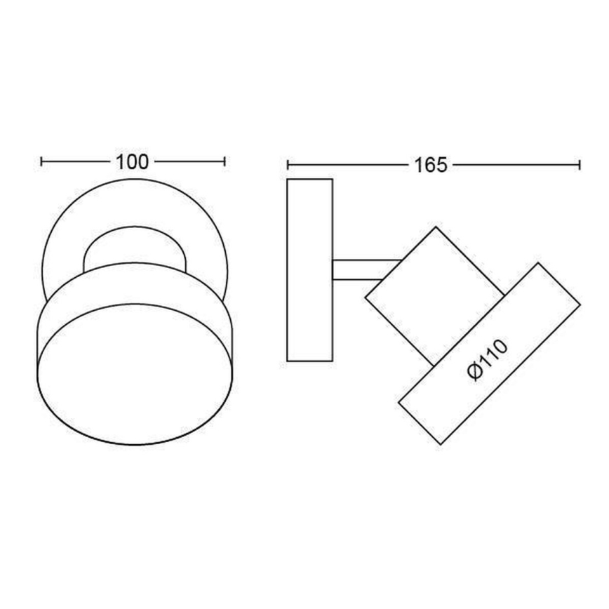 Philips 50601/30/P0 - LED Kohtvalgusti BUKKO LED/4,5W/230V