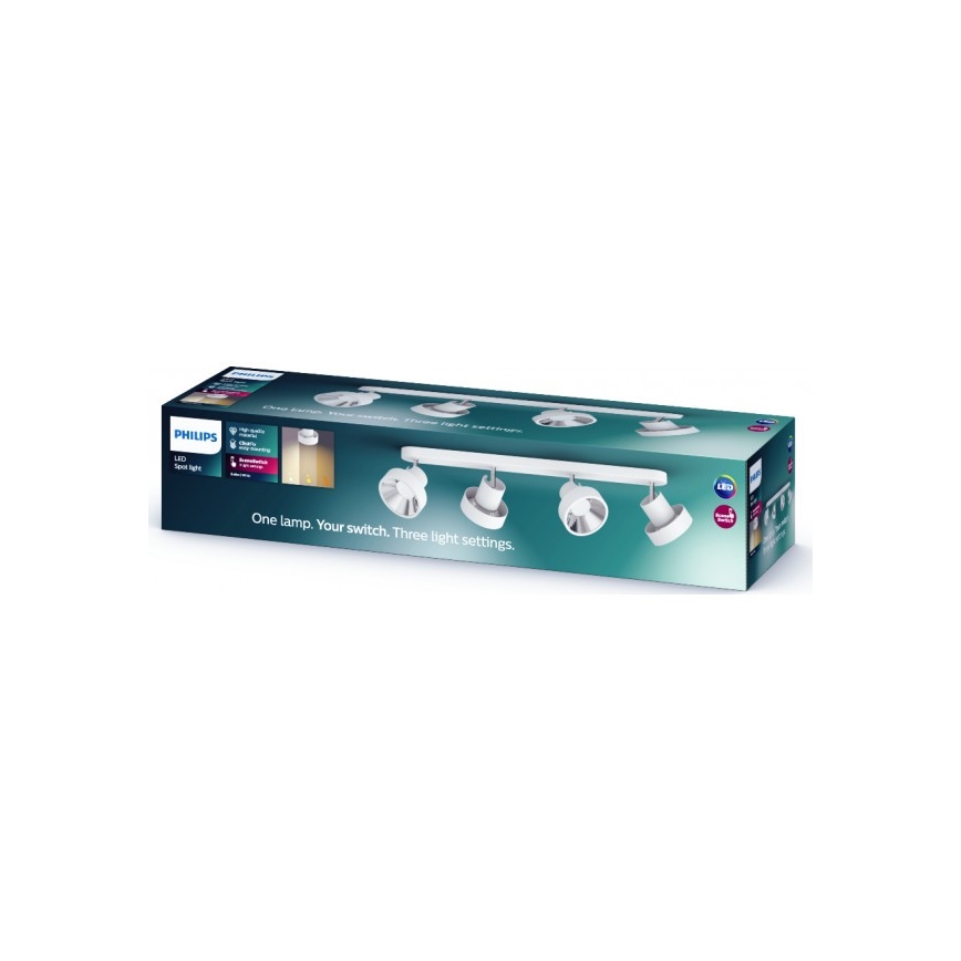 Philips 50604/31/P0 - LED Kohtvalgusti BUKKO 4x LED/4,3W/230V