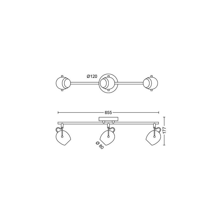 Philips - LED Kohtvalgusti 3xLED/4,5W/230V