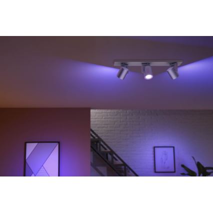 Philips - LED RGBW Hämardatav kohtvalgusti Hue ARGENA 3xGU10/5,7W/230V