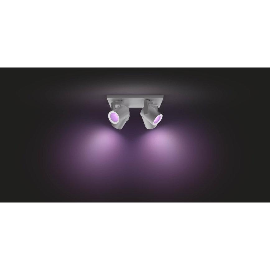 Philips - LED RGBW Hämardatav kohtvalgusti Hue ARGENA 4xGU10/5,7W/230V