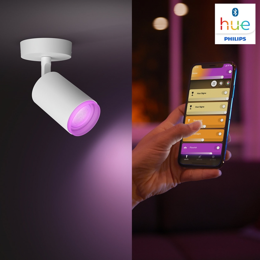 Philips - LED RGBW Hämardatav kohtvalgusti Hue FUGATO 1xGU10/5,7W/230V