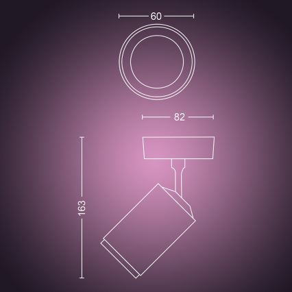 Philips - LED RGBW Hämardatav kohtvalgusti Hue FUGATO 1xGU10/5,7W/230V