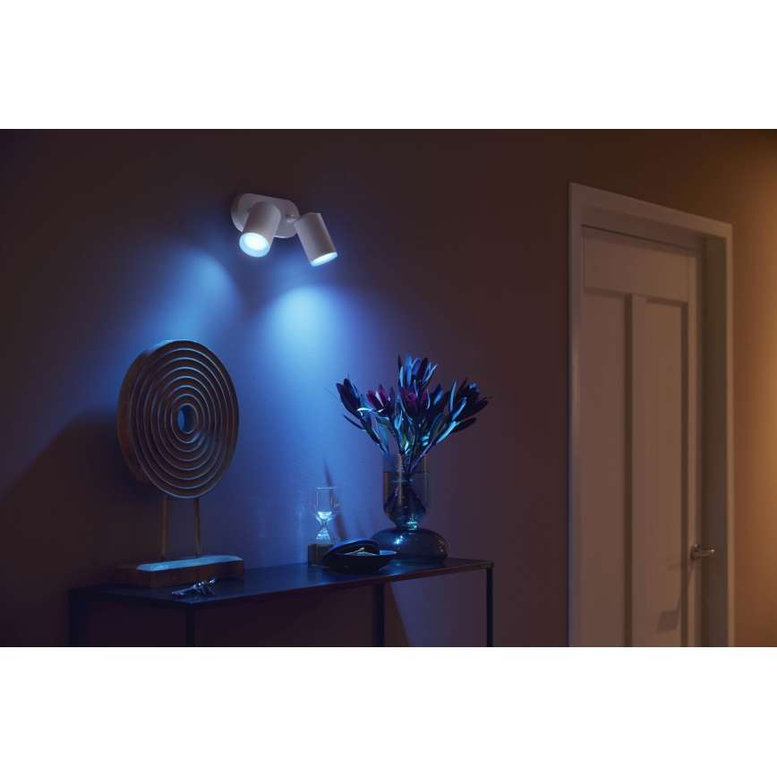 Philips - LED RGBW Hämardatav kohtvalgusti Hue FUGATO 2xGU10/5,7W/230V