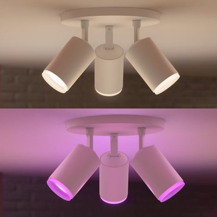 Philips - LED RGBW Hämardatav kohtvalgusti Hue FUGATO 3xGU10/5,7W/230V