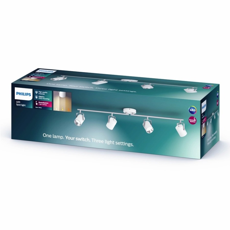 Philips - LED Kohtvalgusti 4xLED/4,3W/230V 2200/2500/2700K