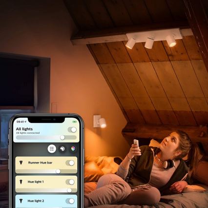 Philips - LED Hämardatav valgusti Hue RUNNER 1xGU10/5W/230V + pult