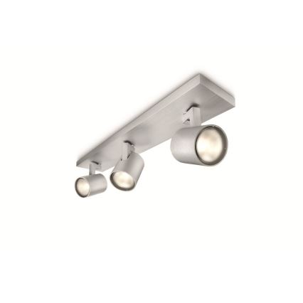 Philips - LED RGBW hämardatav punktvalgusti 3xGU10/4,8W/230V mattkroom + kaugjuhtimispult